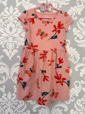 💫10/$25 • Carter's Pink Floral & Butterfly Girls' Dress